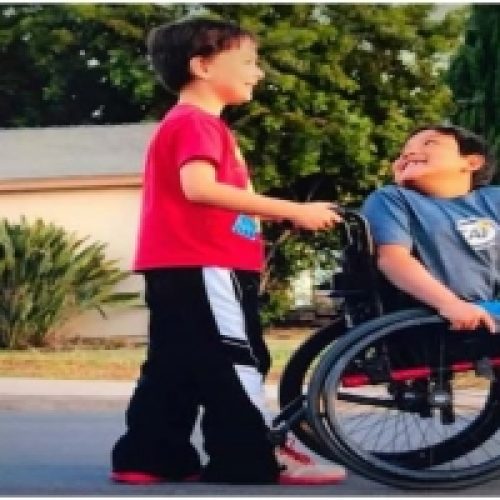 8-YEAR-OLD RAISES $6,000 TO BUY BEST FRIEND A NEW WHEELCHAIR