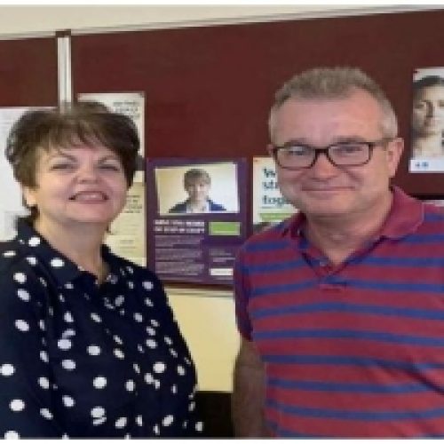 VOLUNTEER LEARNS SHE HAS BEEN WORKING WITH MAN WHO SAVED HER YEARS AGO