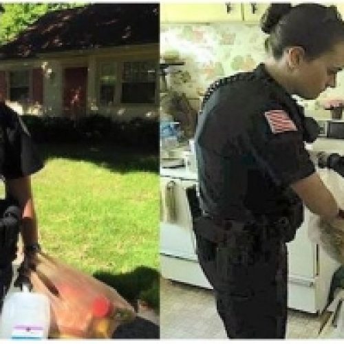 COMPASSION IN ACTION: OFFICERS BRING HOPE TO AN ELDERLY WOMAN IN NEED