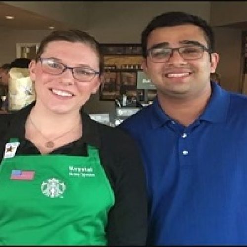 BARISTA LEARNS SIGN LANGUAGE TO WELCOME DEAF CUSTOMER WARMLY