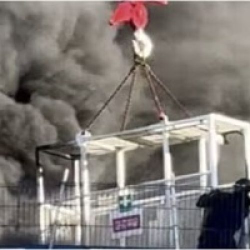 Heroic Crane Operator Saves Life in Fiery High-Rise Rescue